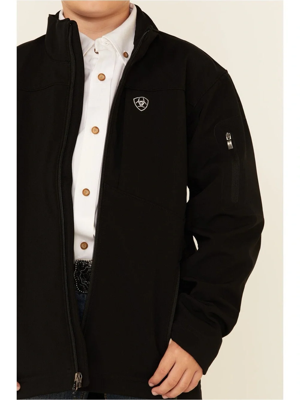 NWOT ARIAT BOYS' 2.0 SOFTSHELL PERFORMANCE STRETCH JACKET